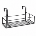 Porte-jardinière de balcon acier anthracite 60x22x20 cm