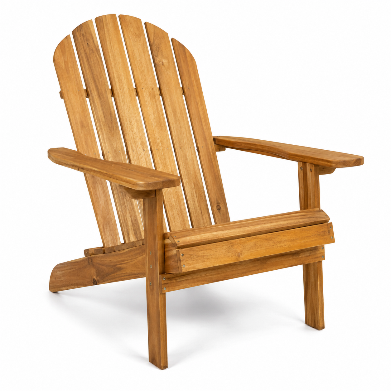 Fauteuil Adirondack en acacia naturel 75x88x92 cm