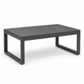 Table basse aluminium anthracite 90x55x40 cm