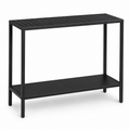 Console extérieure métal noir 100x35x80 cm