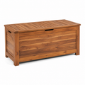 Coffre extérieur en acacia naturel 180 L 100x50x55 cm