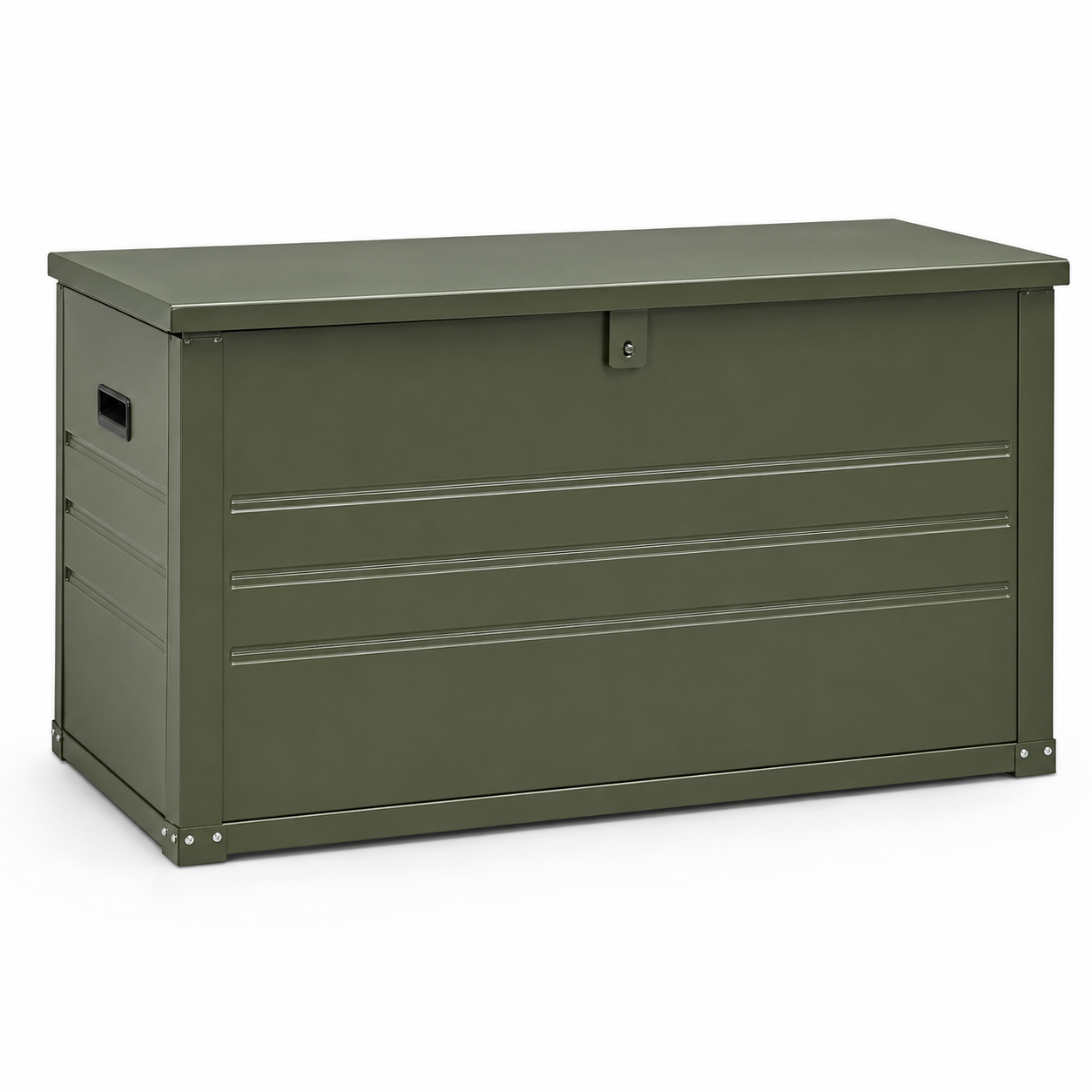 Coffre de rangement acier olive 300 L 120x55x60 cm