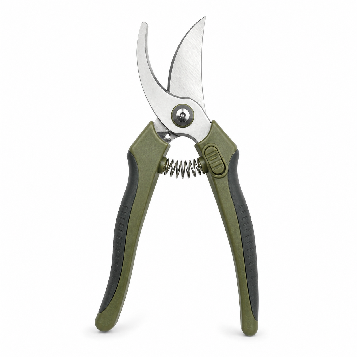Sécateur à lame franche inox poignée olive 21 cm
