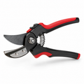 Sécateur à enclume acier carbone noir rouge 20 cm